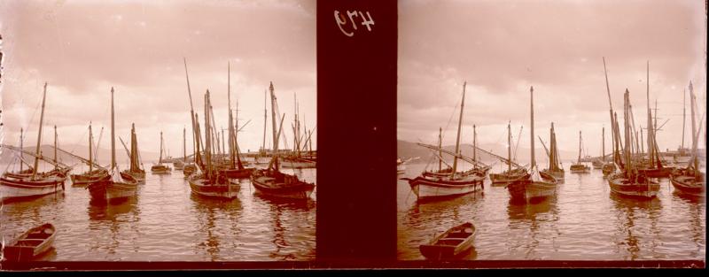 Santa Margherita. Paranze contro luce (originale)