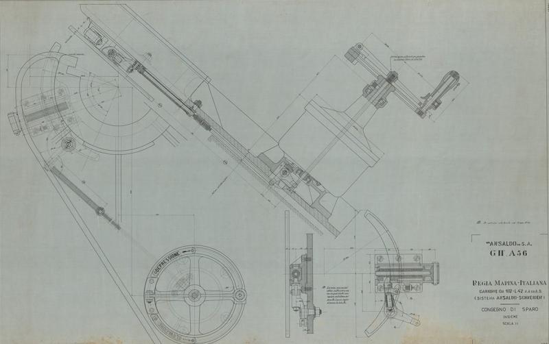 Cannone da 102/42 - congegno di sparo