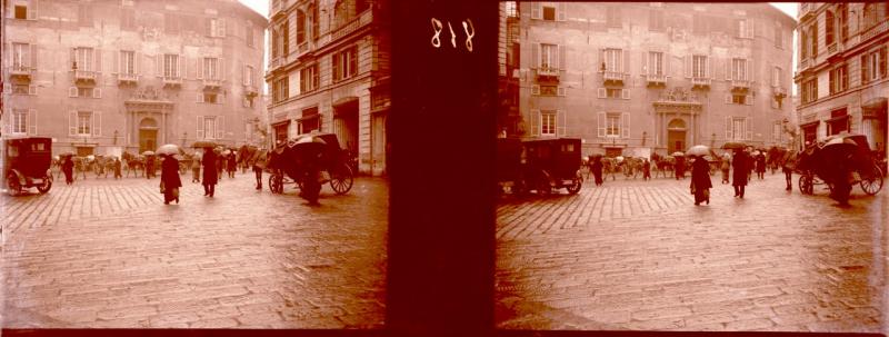 Via Roma con la pioggia (originale)