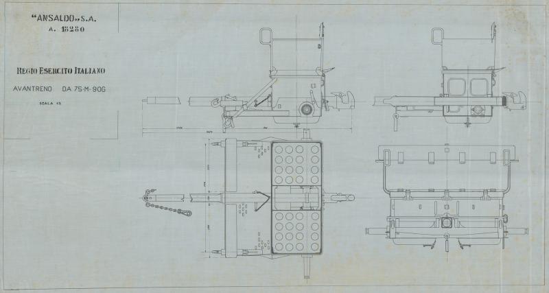 Cannone da 75 - Avantreno 