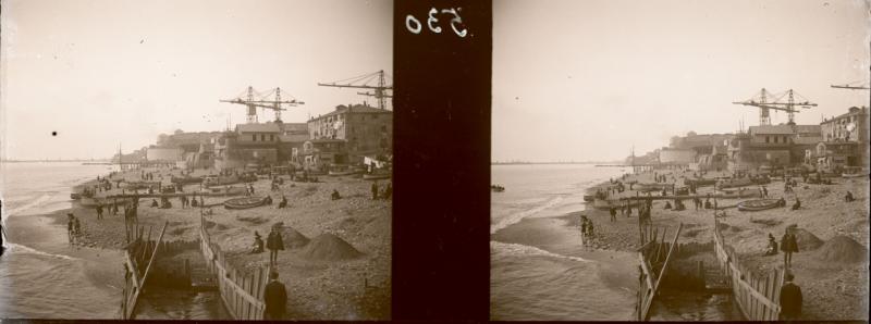 La spiaggia della Foce e i nuovi lavori (originale)