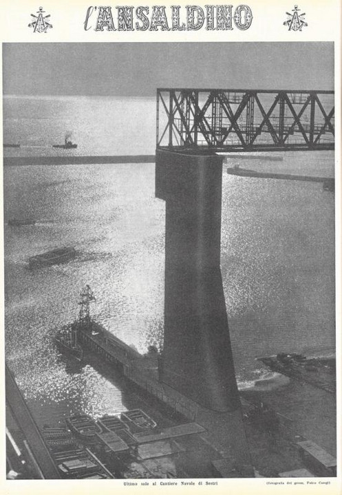 p. 16 (quarta di copertina) - ultimo sole al cantiere navale di Sestr