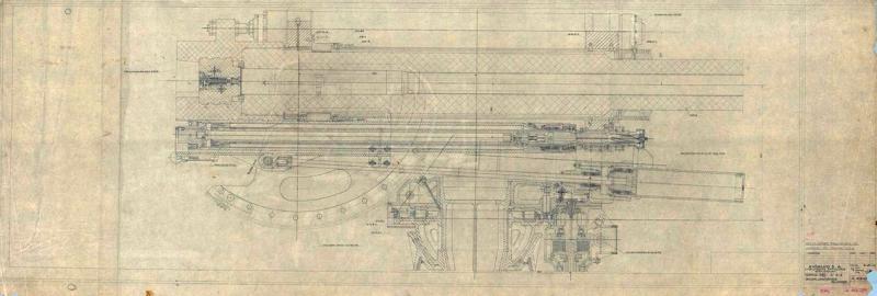Cannone da 90/53 - Sezione del cannone
