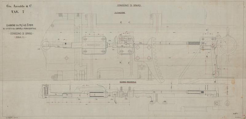 Cannone da 76/45 S 1911 - congegno di sparo