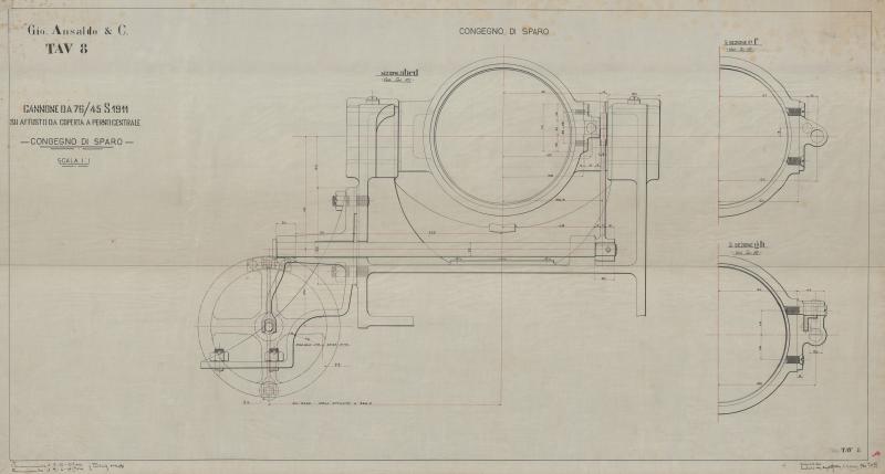 Cannone da 76/45 S 1911 - congegno di sparo
