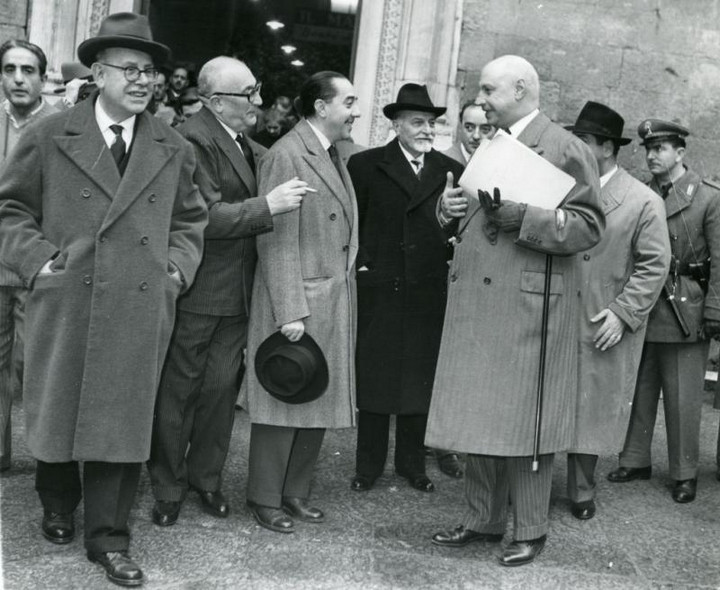 Giovanni Ansaldo, Giovanni Porzio, Franco Falvo e Carlo Nazzaro