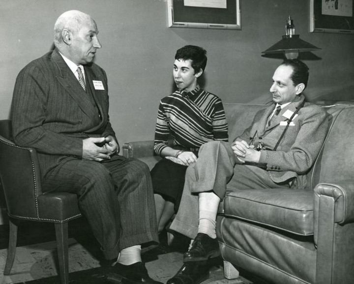 Giovanni Ansaldo, Gianni Baldi e Mary Rose Sanmartini