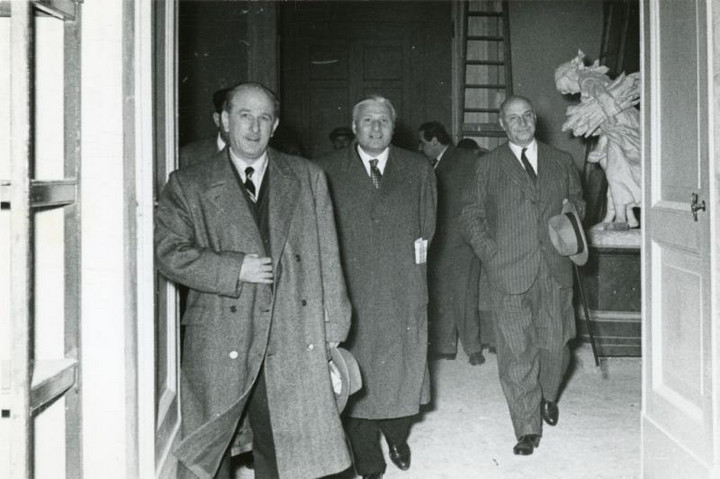 Giovanni Ansaldo, Paolo Rossi e soggetto non identificato