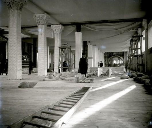Padiglione in costruzione - Galleria interna