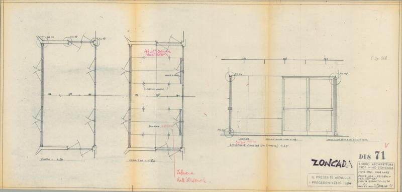 Oceanic - Ponte del Lido- Vestibolo (ord. 155-161) - Pianta, soffitto e vista