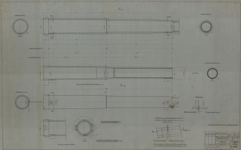 Tubo interno sfilabile per cannone da 102/48