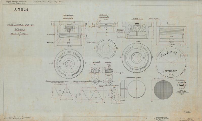 Innesco 906 - 912  mm  per bossoli