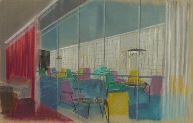 Ausonia (t/n) - veranda soggiorno di prima classe