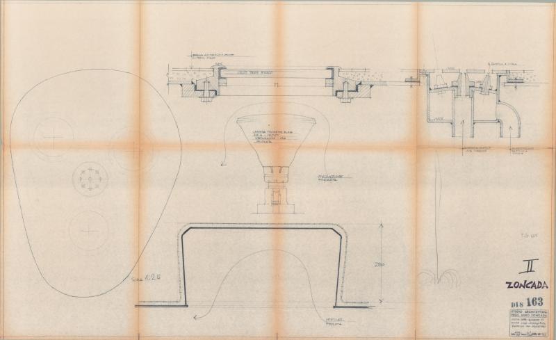 Eugenio Costa - Ponte del lido - Piscina di prima classe - Zampillo con proiettori