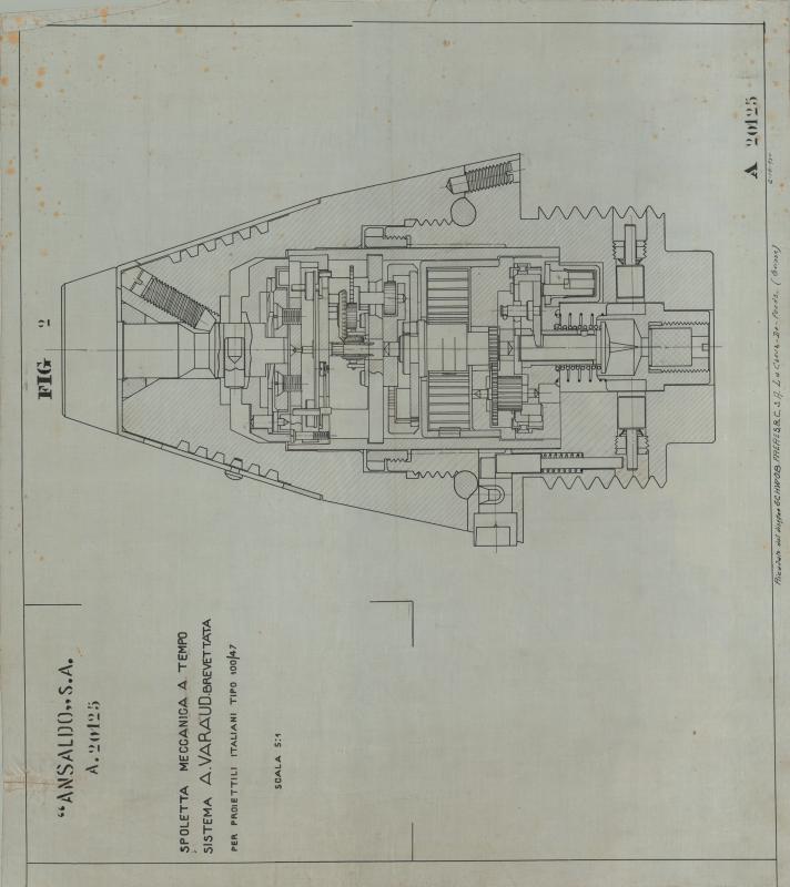 Spoletta meccanica a tempo sistema A. Varaud (Fig.2)