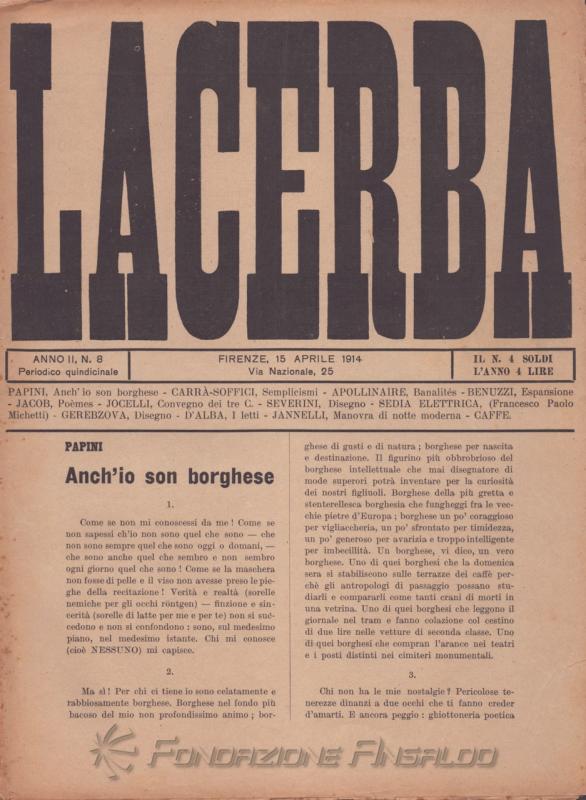 Lacerba, n. 8, 1914