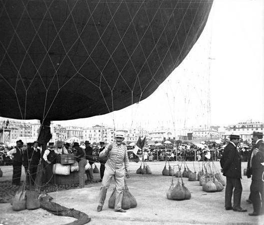 Genova - ascensione del Pallone Aquila - Cap. Spiegel