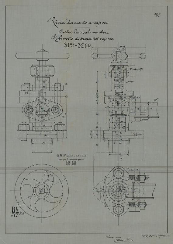 Locomotiva Alessandro Volta - Rubinetto di presa del vapore