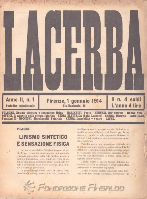 Lacerba, n. 1, 1914