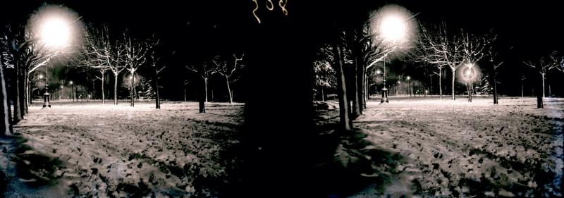 Corso Torino di notte. Nevicata (originale)