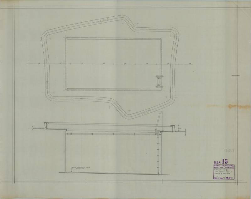Stella Maris II - Sun deck - Piscina - Pianta e sezione