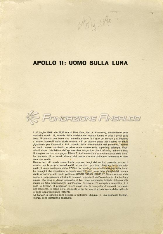 Fotografie allunaggio dalla Kodak