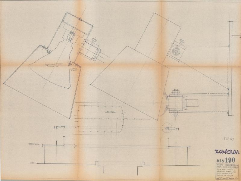 Eugenio Costa - Ponte del lido - Piscina di prima classe - Riflettori orientabili per illuminazione