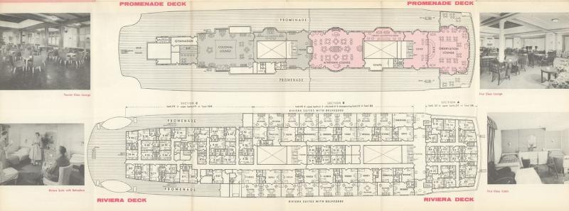 Promenade deck - Riviera deck