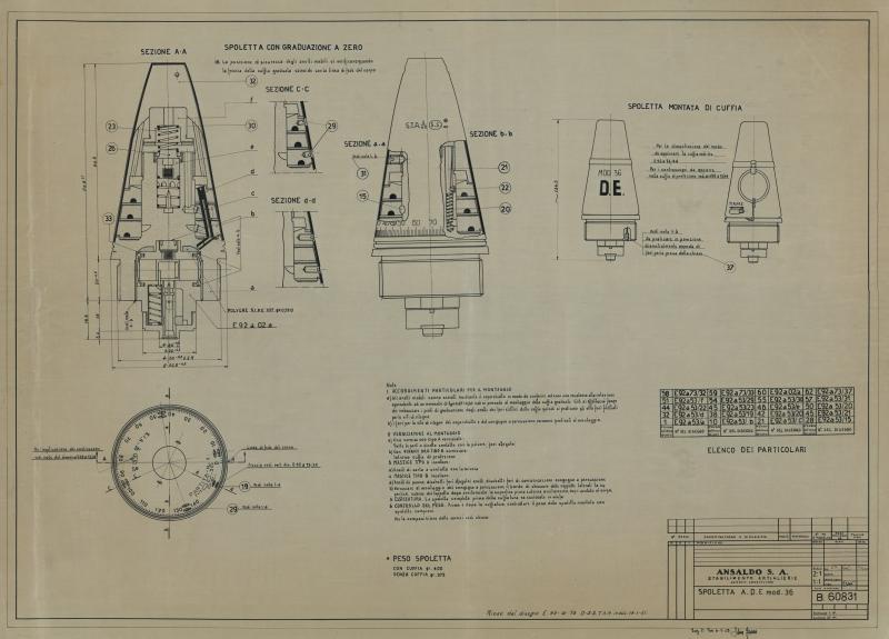 Spoletta A.D.E. mod. 36