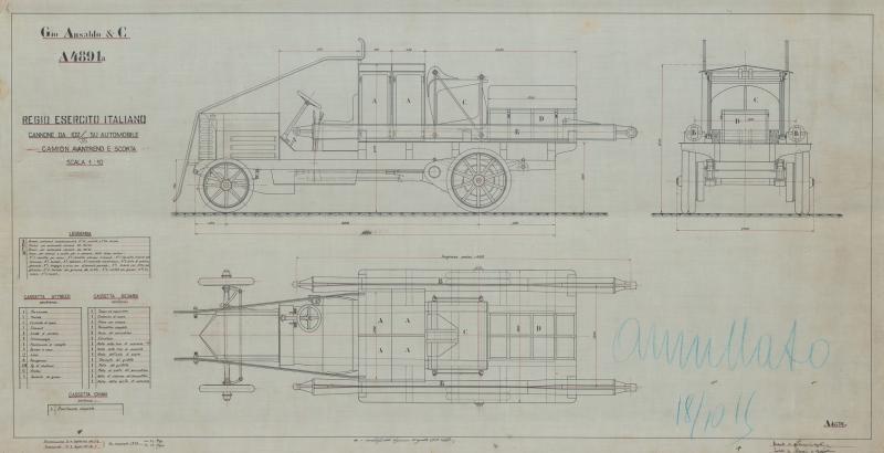 Cannone da 102/35 - Camion avantreno