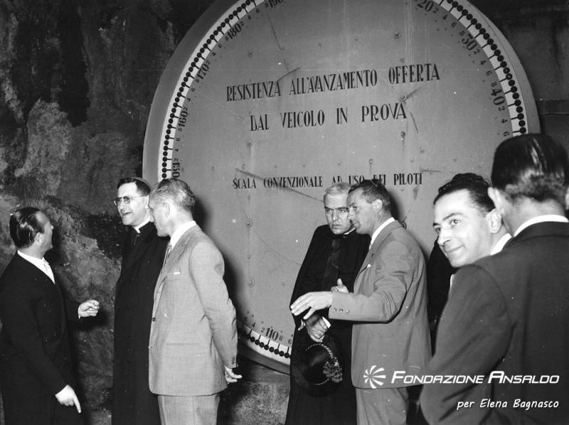 Moto Guzzi - visita dell&#039;arcivescovo Giuseppe Siri