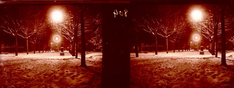 Corso Torino di notte. Nevicata (originale)