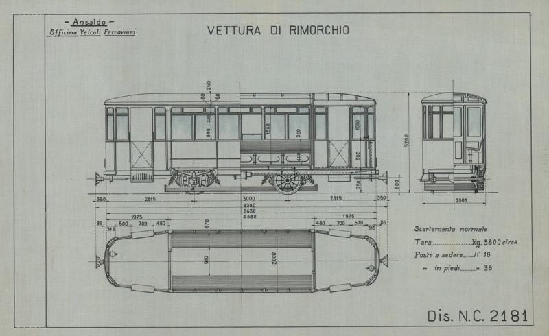 Vettura a rimorchio