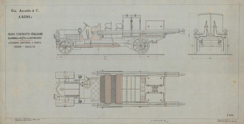 Cannone da 102/35 su autocarro - Insieme