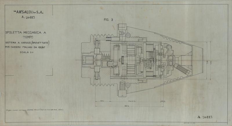Spoletta meccanica a tempo sistema A. Varaud (Fig.3)