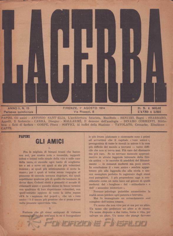 Lacerba, n. 15, 1914