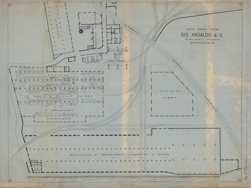 Stabilimento Meccanico di Sampierdarena - Planimetria