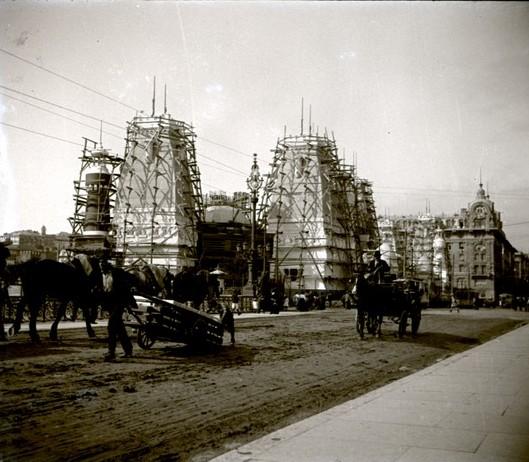 Genova - Expo 1914 - padiglione in costruzione
