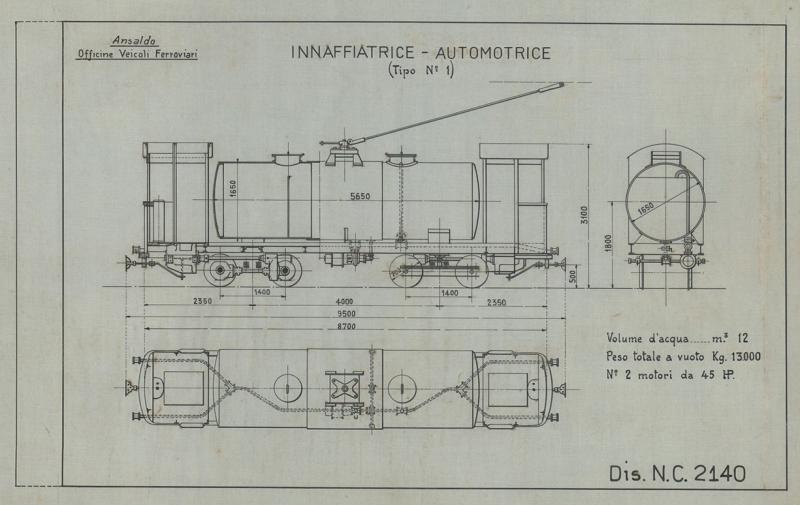 Innaffiatrice automotrice