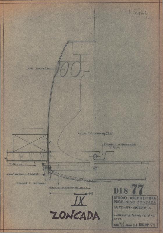 Eugenio Costa - Lampade a soffitto (diametro 115 mm.) - Dettagli