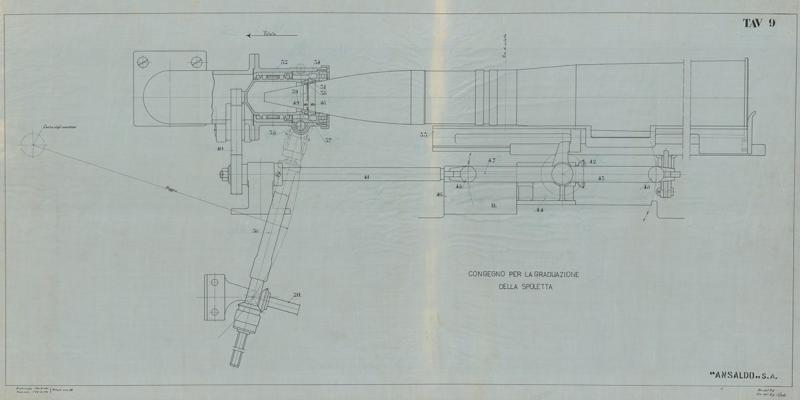 Cannone da 102/42 - Congegno per la graduzione della spoletta