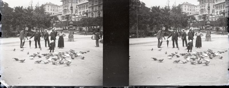 Piazza Corvetto. Piccioni. Sig. Santamaria (originale)