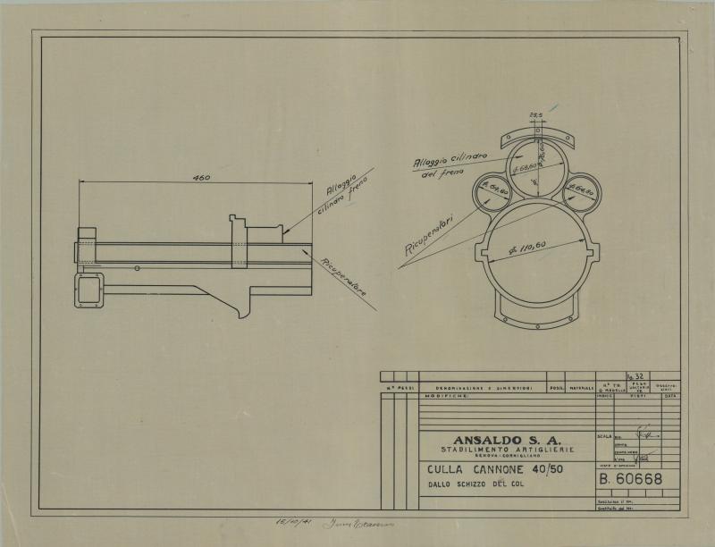 Culla cannone da 40/50