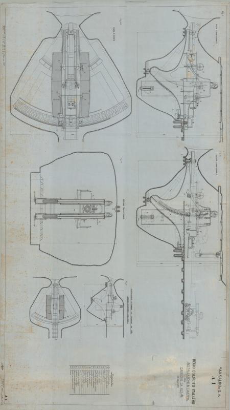 Cannone da 152/45 - installazione in caverna