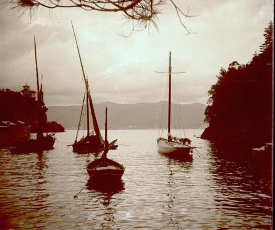 Portofino. Paranze contro luce (taglio)