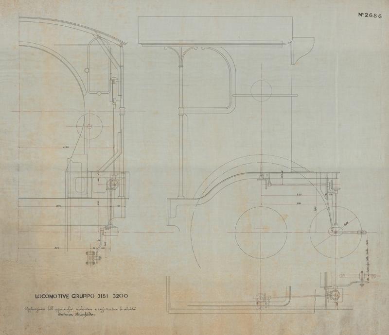 Locomotive Gruppo 3151 - 3200 - Applicazione dell&#039;indicatore e registratore di velocità