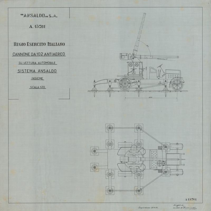 Cannone 102 - Antiaereo su vettura automobile