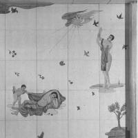 Italia - Decorazione del muro della biblioteca di prima classe