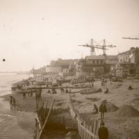 La spiaggia della Foce e i nuovi lavori (taglio)
