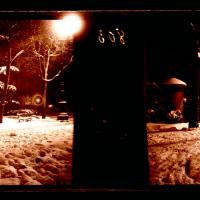 Piazza Savonarola di notte. Nevicata (originale)